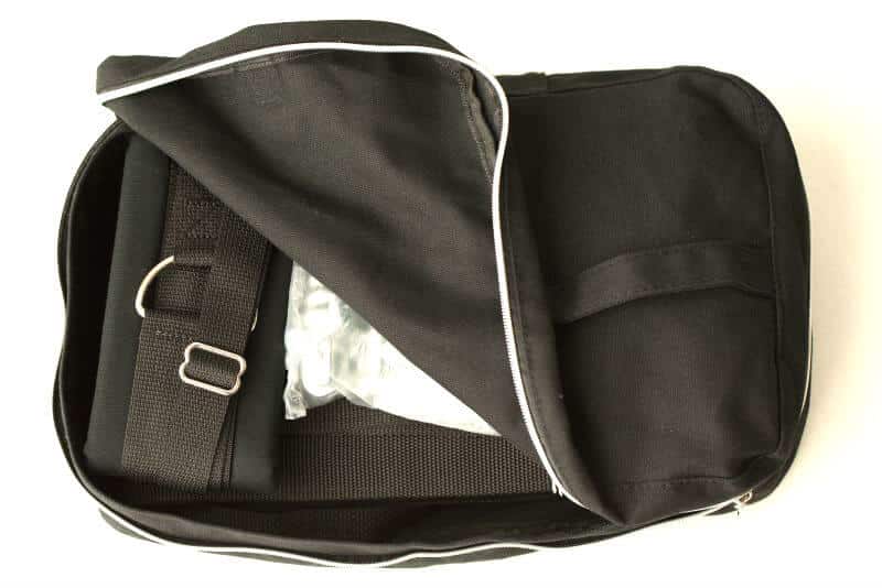 Inside image of the Screamer Dual Hook Sex Swing carrying bag