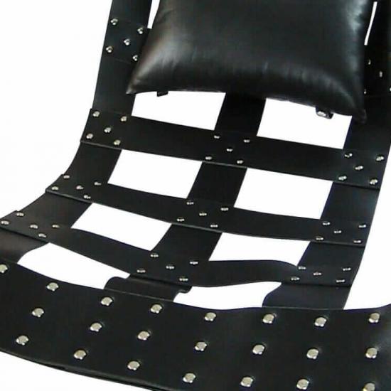 web leather sling close up