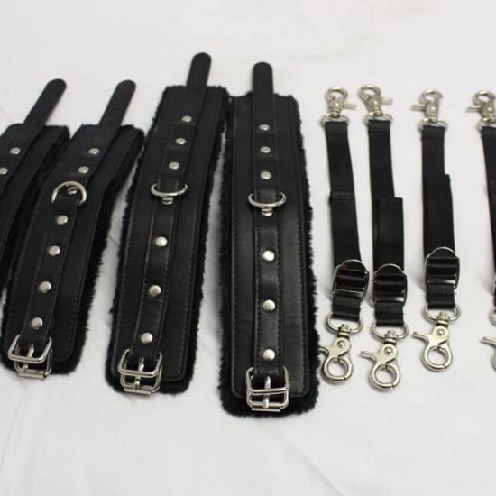 leather cuffs for bondage swing attachments