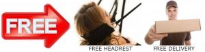 free headrest and delivery with all swing orders
