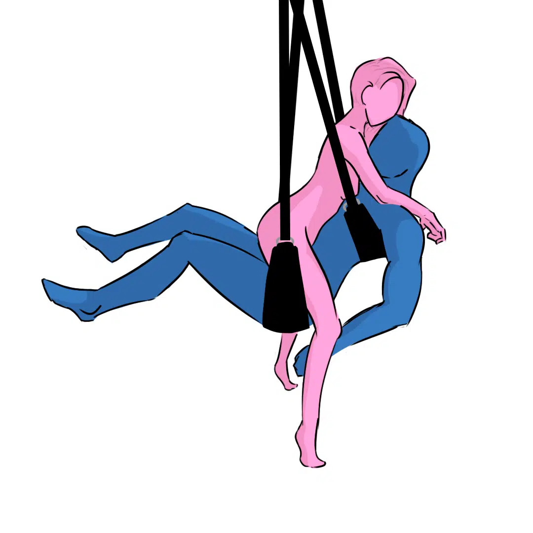 straddle sex swing position