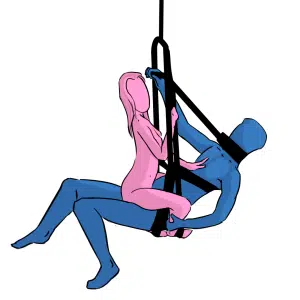 The rocker sex swing pose